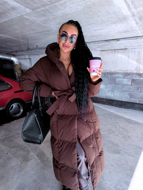Choco Long Hooded Jacket "BEST CHOICE" FC85